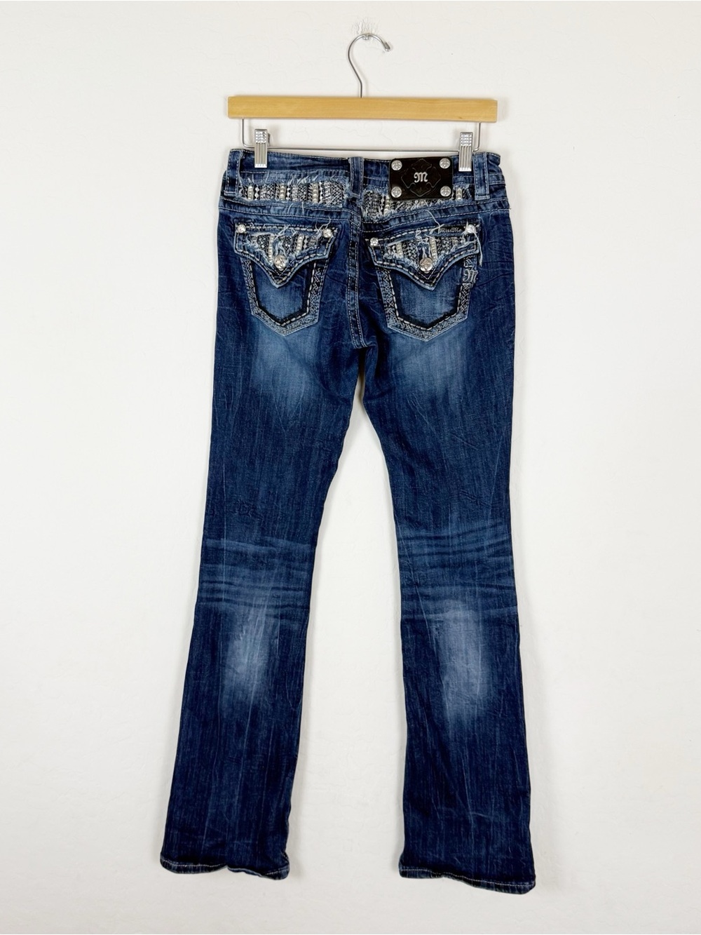 Miss Me Signature Rise Boot Cut Embellished Jeans JP6360B